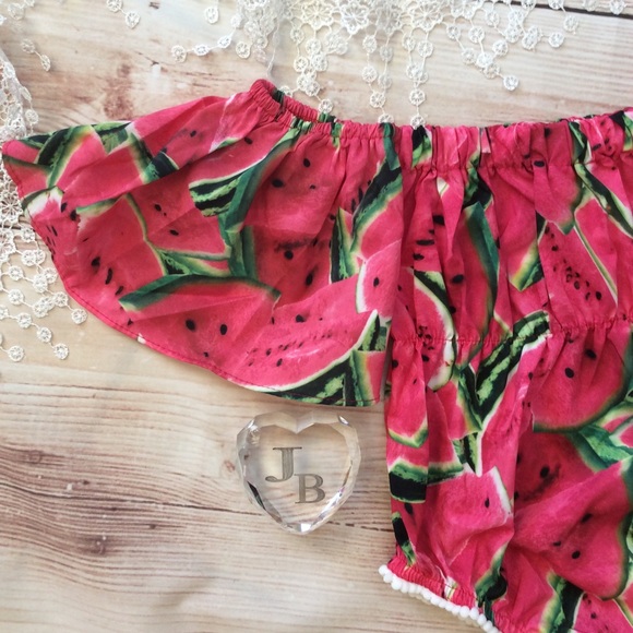 Boutique Baby Girl Drop Sleeve Romper - Picture 4 of 4